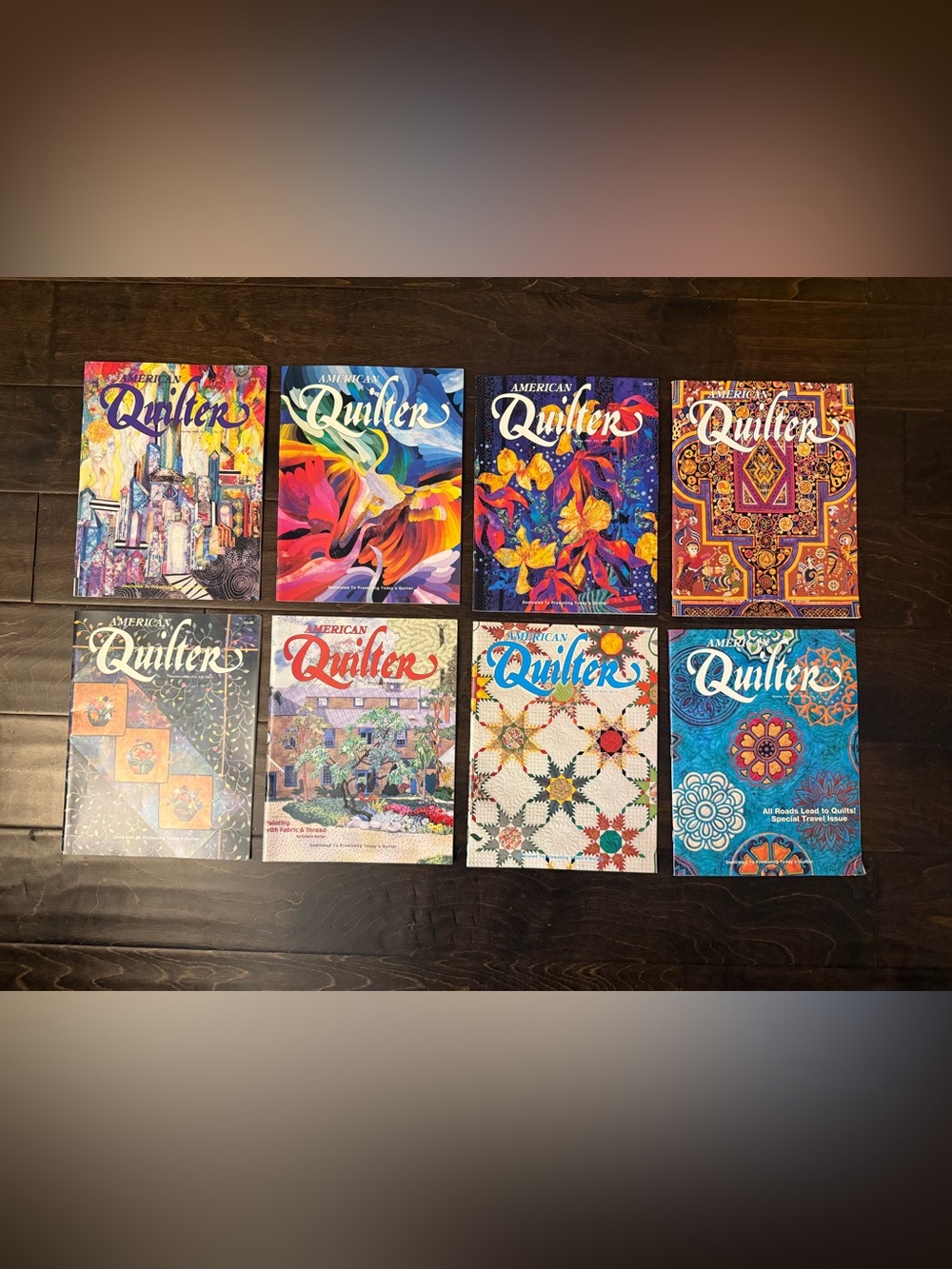 American Quilter Magazine 2000 & 2001 Full Years Lot of 8 Quilting Patterns DIY